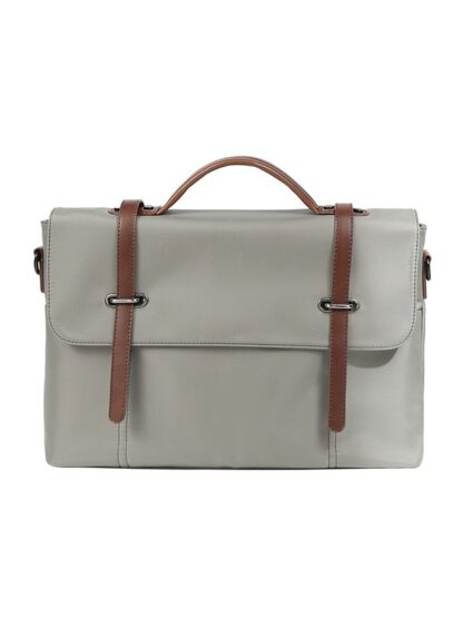 AW leather business bag Grey AWLAPBG037